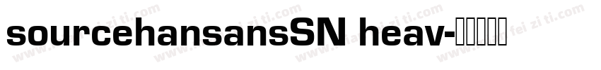 sourcehansansSN heav字体转换